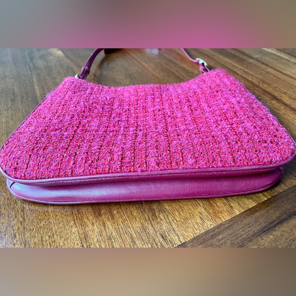 Coach Vintage Y2K Girlie Boucle Hobo Lamb Nappa, Wool, Alpaca, Mohair - Picture 9 of 15